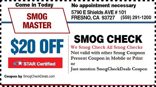 Smog Check Coupon