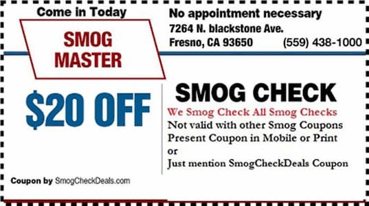 Smog Check Coupon